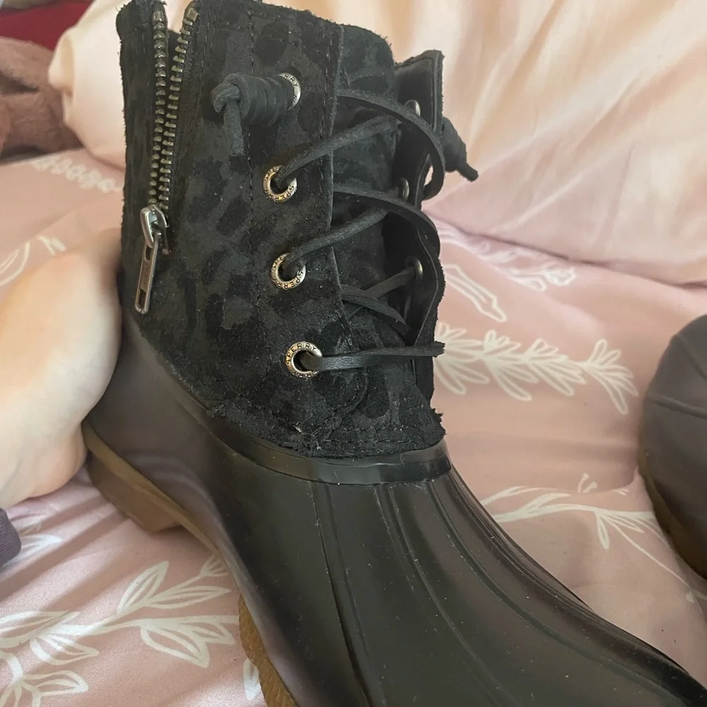 Sperry Black Women's Duck Boots